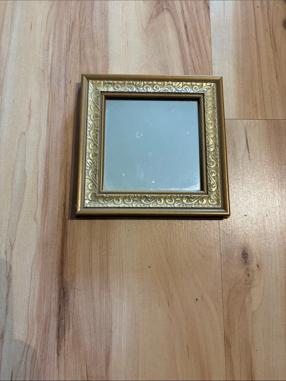 Gold Ornate Square Wall Mirror